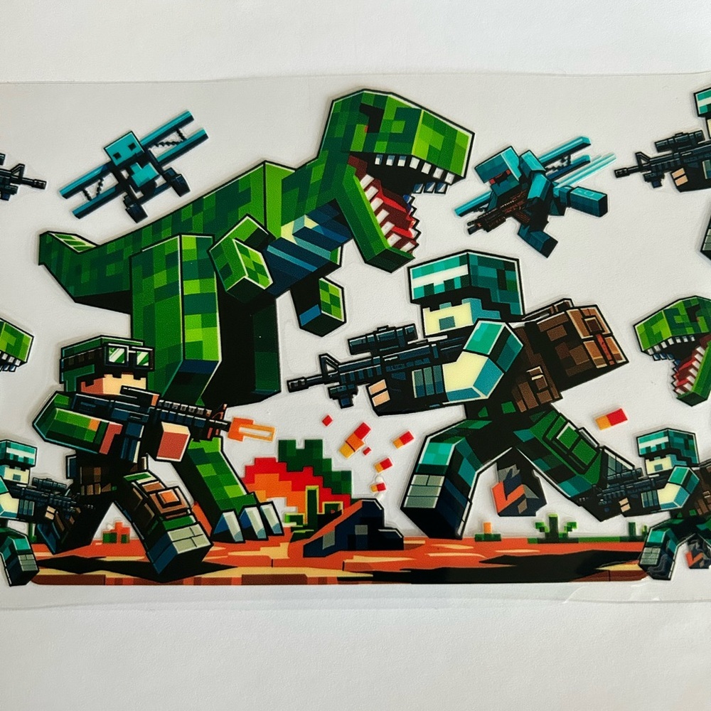 Minecraft Dino Cup Decal 184